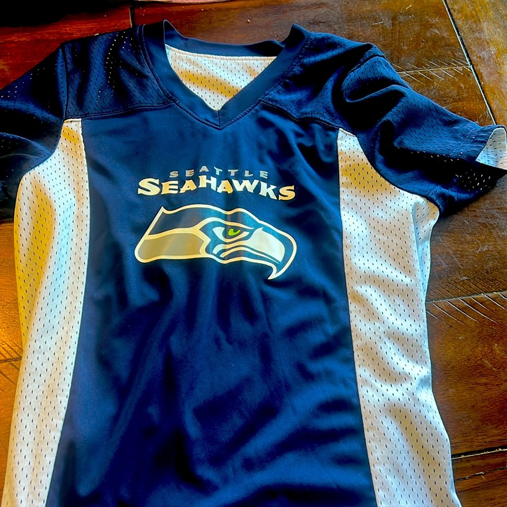 Seattle Seahawks flag football reversible jersey